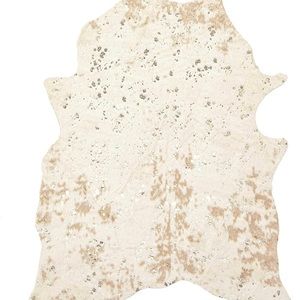 Faux cow hide rug